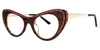 Cat Eye Leopard Eyeglasses | Vooglam Front View