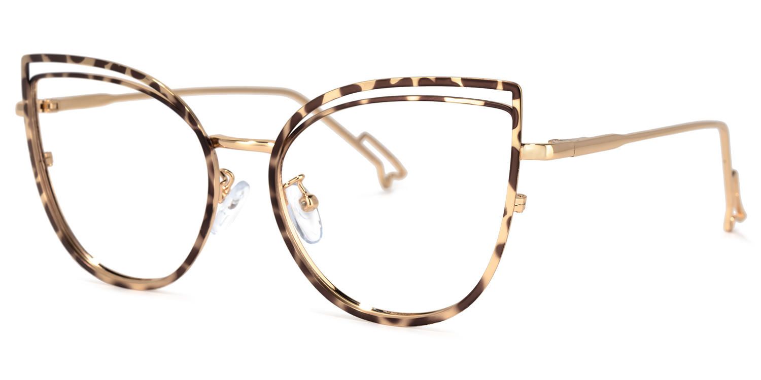 Pearline - Cat Eye Tortoise Eyeglasses - 2