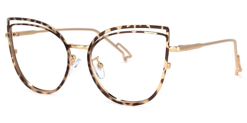 Pearline - Cat Eye Tortoise Eyeglasses - 2