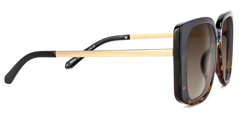 Ginette - Square Tortoise Sunglasses - 4