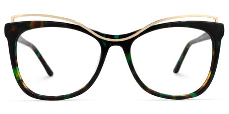 Renata - Square Floral Eyeglasses