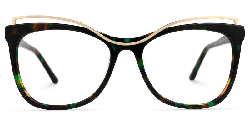 Renata - Square Floral Eyeglasses