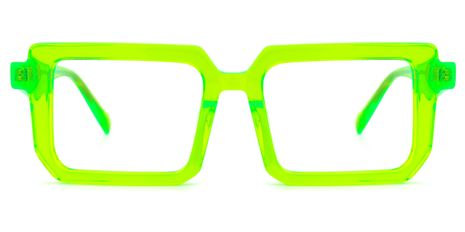Cassiel - Rectangle Green Eyeglasses