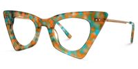 Gretchen - Geometric Floral Eyeglasses - 2