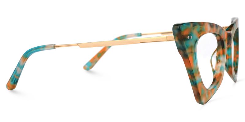 Gretchen - Geometric Floral Eyeglasses - 4