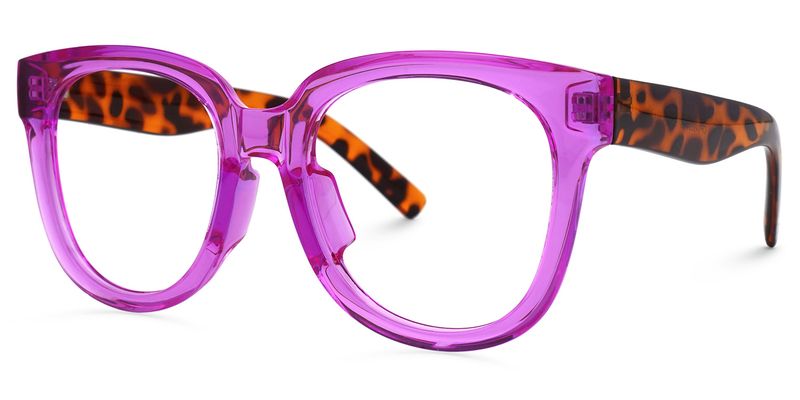 Vernetta - Square Purple Eyeglasses - 2