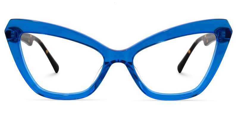 Shaneika - Cat Eye Blue Eyeglasses