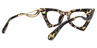 Tiny - Cat Eye Floral Eyeglasses | Vooglam Side View