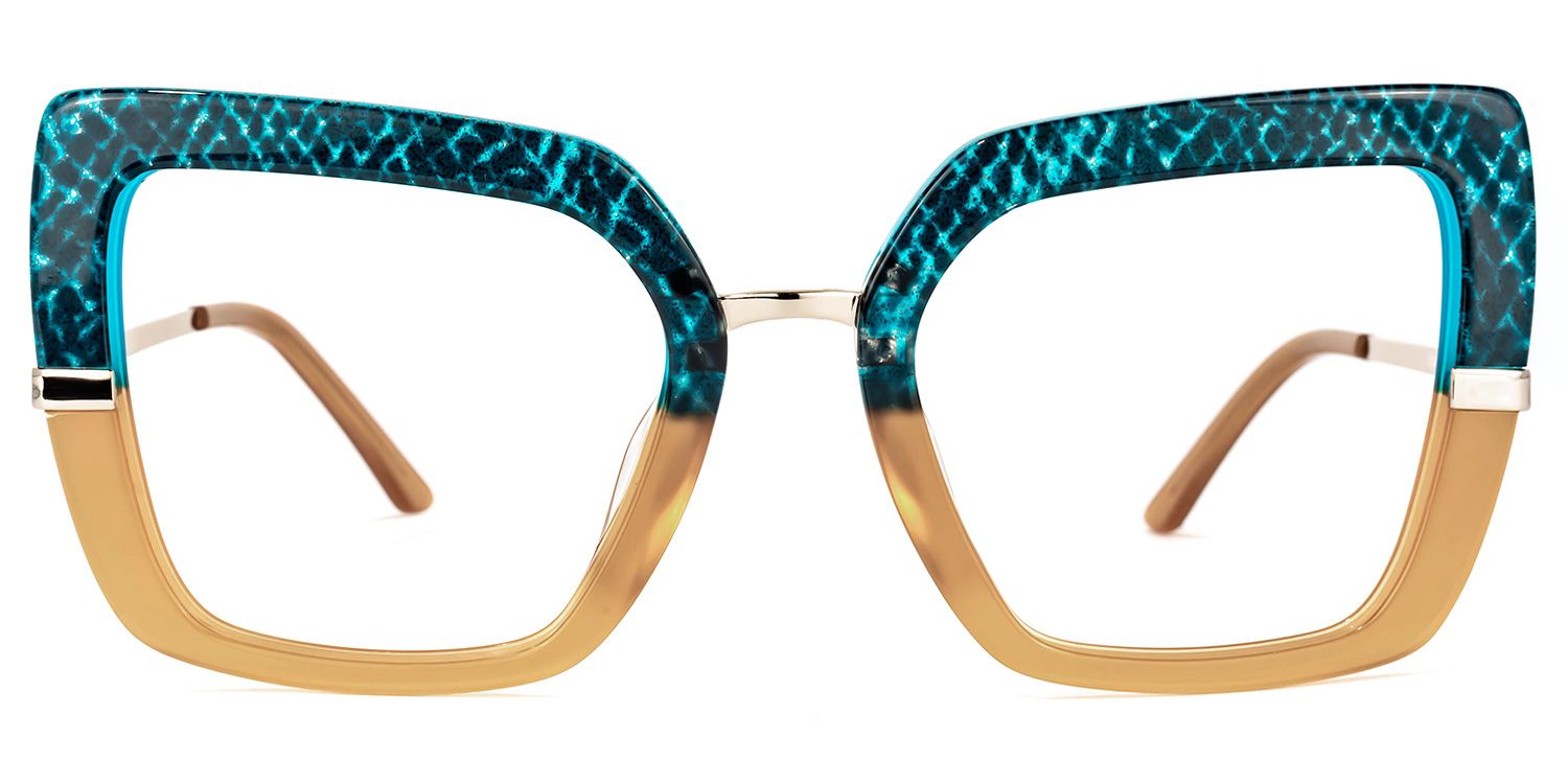Shavan - Square Blue/Black Eyeglasses product detail 2