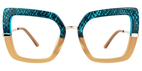 Shavan - Square Blue/Black Eyeglasses