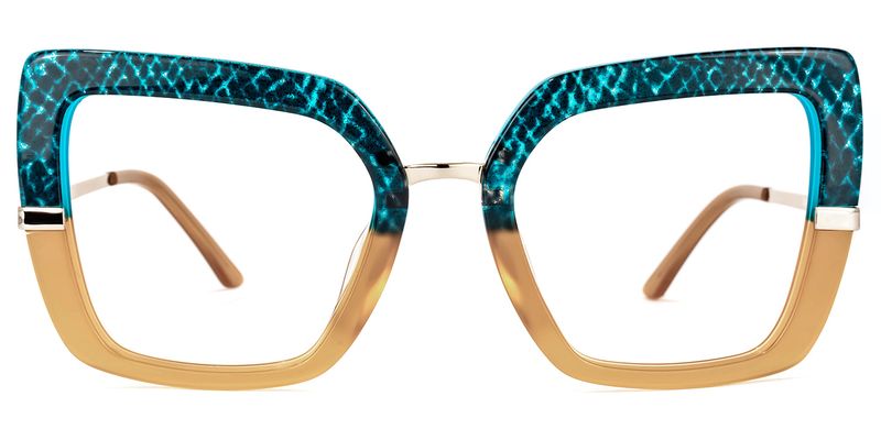 Shavan - Square Blue/Black Eyeglasses