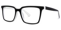 Chelsie - Rectangle Black Eyeglasses - 2