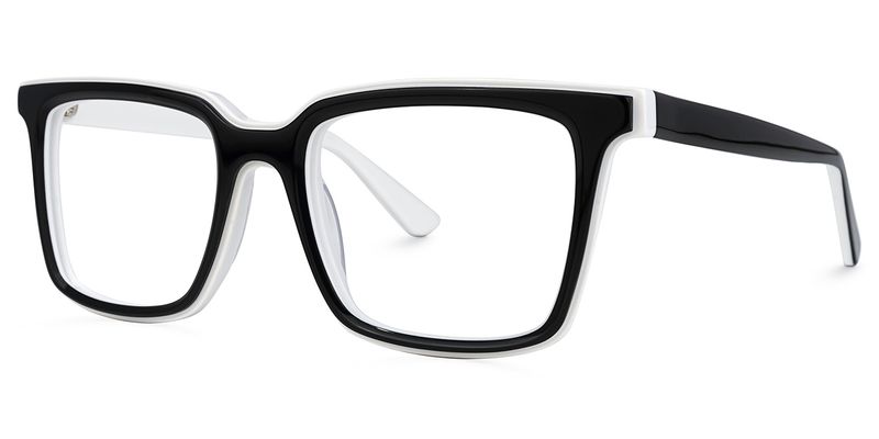 Chelsie - Rectangle Black Eyeglasses