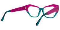 Miriam - Cat Eye Peacock/Blue Eyeglasses | Vooglam Side View