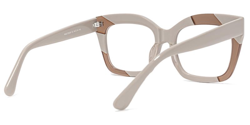 Terrie - Square Cameo/Brown Eyeglasses - 3
