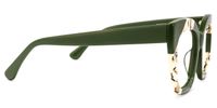 Terrie - Square Dark/Green Eyeglasses | Vooglam 