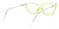 Lyuba - Rectangle Green Eyeglasses - 3