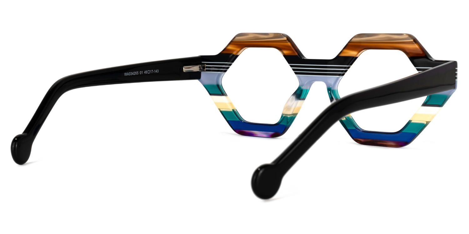 Ailsa - Geometric Colorful Eyeglasses - 3