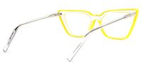 Lyuba - Rectangle Yellow Eyeglasses - 3