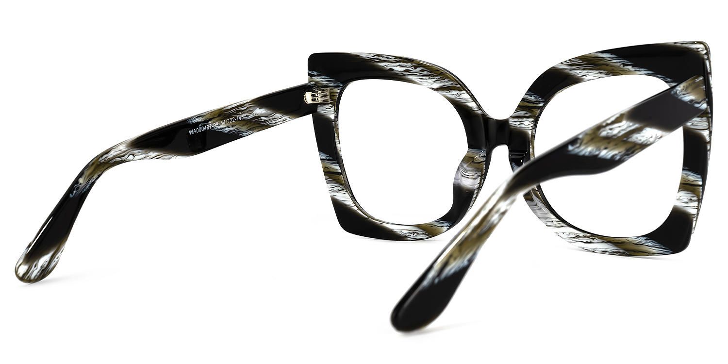 Butterfly Dark/Green Eyeglasses - 3