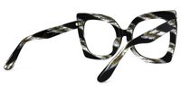 Butterfly Dark/Green Eyeglasses | Vooglam.com Side View