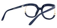 Fredia - Square Dark/Blue Eyeglasses | Vooglam Side View