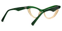 Blackwell - Browline Green Eyeglasses | Vooglam Side View