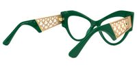 Johnsom - Butterfly Green Eyeglasses | Vooglam Side View