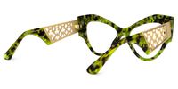Johnsom - Butterfly Tortoise Eyeglasses | Vooglam Side View