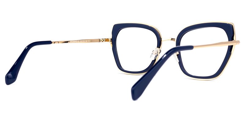 Lobato - Square Blue Eyeglasses - 3