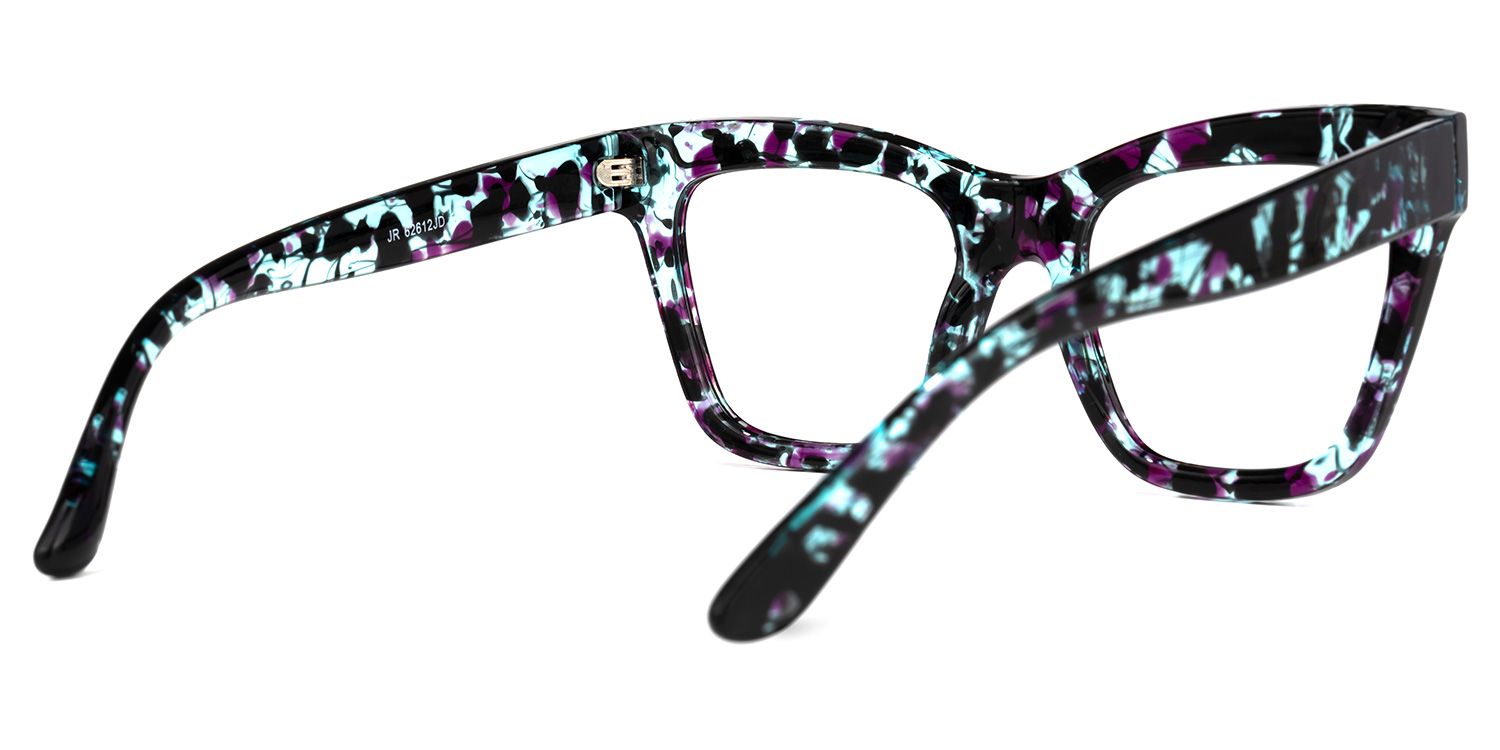 Bonilla - Square Floral Eyeglasses - 3