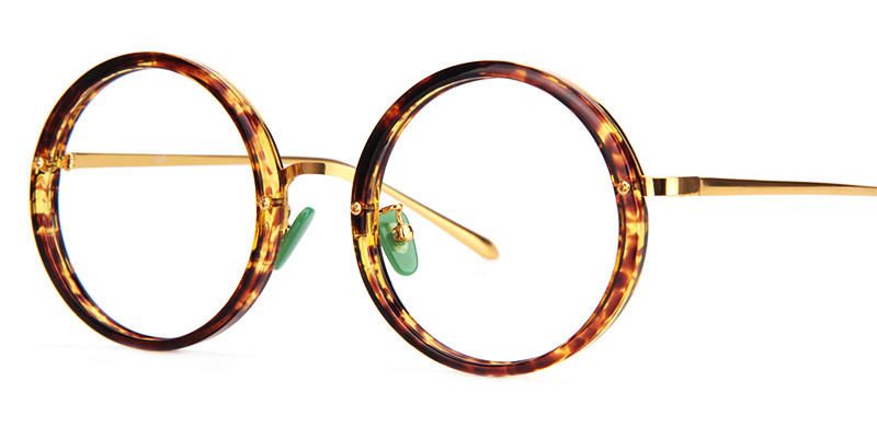Kelly Round Tortoise Shell Eyeglasses- 4