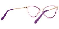 Mendoza - Cat Eye Purple Eyeglasses | Vooglam Side View