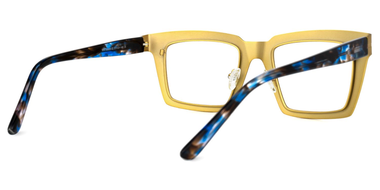 Arnal - Rectangle Gold Eyeglasses - 3