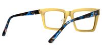 Arnal - Rectangle Gold Eyeglasses | Vooglam Side View