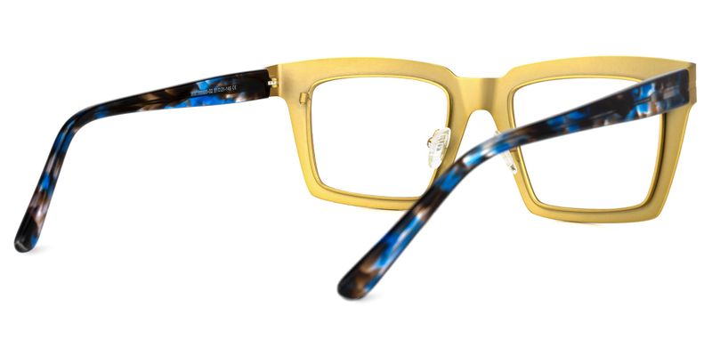 Arnal - Rectangle Gold Eyeglasses - 3