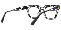 Mondrian - Square Black Eyeglasses - 3