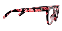 Elegant Floral Cat Eye Glasses ▏Vooglam Eyeglasses 