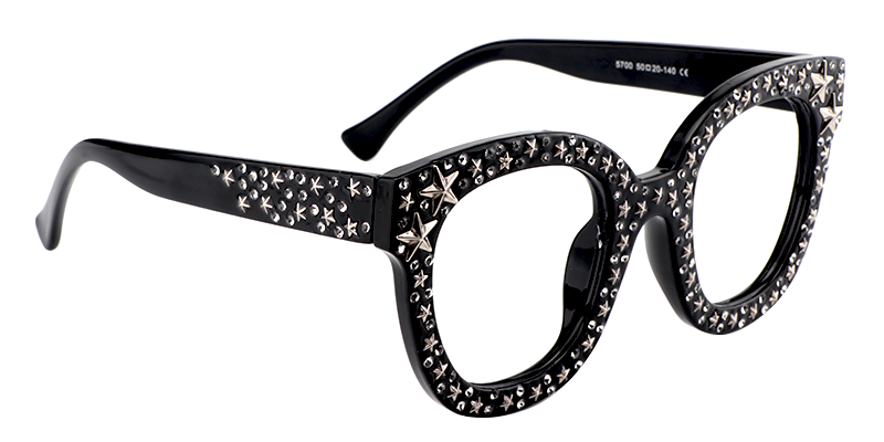 Candice - Black Square Eyeglasses product detail 6