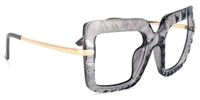Square Grey Eyeglasses | Vooglam.com 