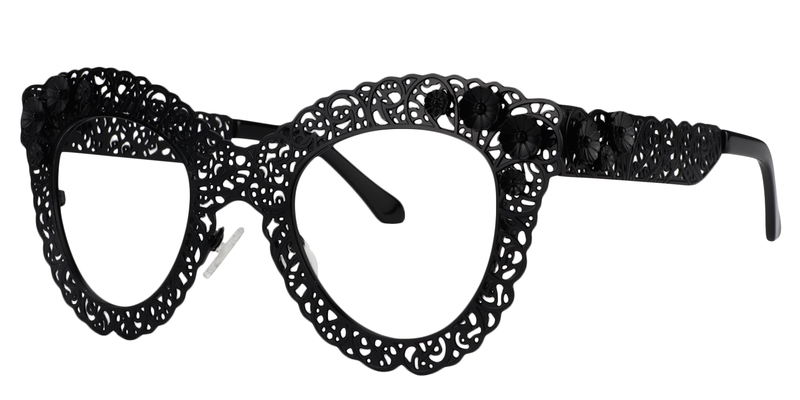 Bella - Butterfly Black Eyeglasses - 2