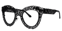 Bella - Butterfly Black Eyeglasses | Vooglam Front View