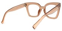 Naila - Square Tawny Eyeglasses│Vooglam1 Side View