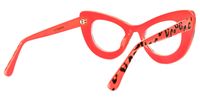 Weslie - Cat Eye Red/Leopard Eyeglasses - 3