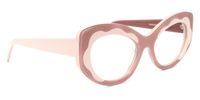 Cat Eye Cameo/Brown Eyeglasses | Vooglam.com 