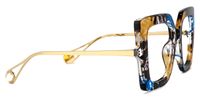 Adrienne - Square Blue Floral Eyeglasses | Vooglam 111 