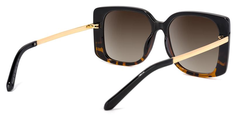 Ginette - Square Tortoise Sunglasses - 3