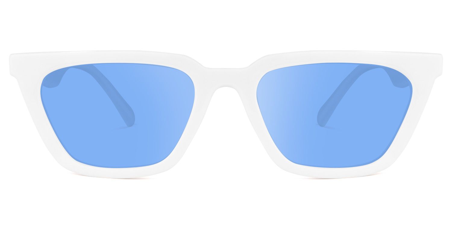 Goldie - Cat Eye White Sunglasses product detail 2
