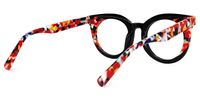 Elmore - Round Black Eyeglasses | Vooglam Side View