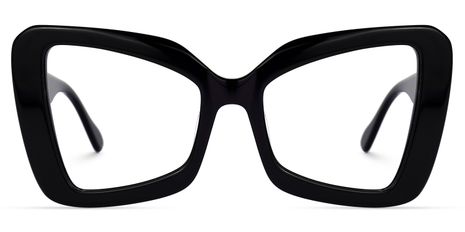 Mandi - Butterfly Black Eyeglasses